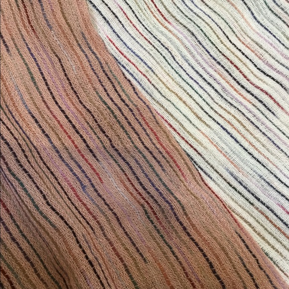 Reverse Ombré Multi Stripe Body Scarf Cardigan - Picture 5 of 6